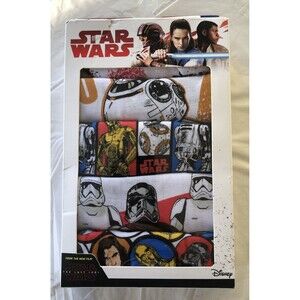 Disney Star Wars Boys Briefs The Last Jedi 5 Pairs Size 8 New in Package